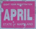 Maryland fleet trailer month sticker