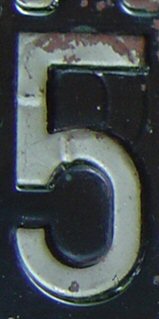 restamped serial digit on 1946 plate