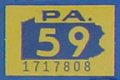 1959 renewal sticker