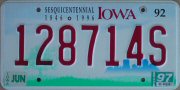 Iowa Sesquicentennial type 2