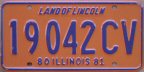 1980-81 Illinois charitable vehicle