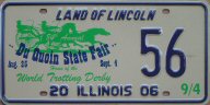 2006 Illinois Du Quoin State Fair special event plate