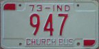 1973 Indiana church bus