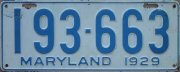 1929 Maryland