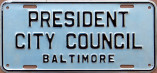1948-51 president, Baltimore City Council