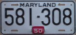 1950 Maryland passenger car