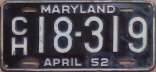 1952 Maryland truck for hire