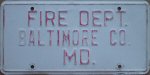 circa 1970-1986 Baltimore County Fire Dept.