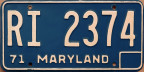 1971 Maryland Rotary International reserved passenger