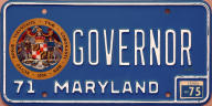 old Maryland license plate