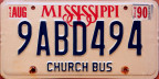 1990 Mississippi church bus