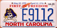East Carolina Univ., "First in Freedom"