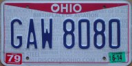 2014 Ohio "With God All Things Are Possible" passenger car