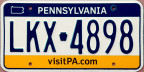 undated Pennsylvania passenger car issued 2020