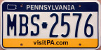 undated Pennsylvania passenger car issued 2022