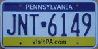 Undated Pennsylvania passenger car plate