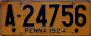 1924 "A" prefix