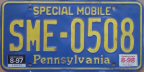 Pennsylvania tractor license plate
