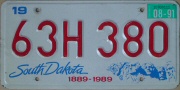 South Dakota 1889-1989