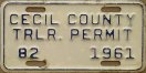 1961 Cecil County trailer permit