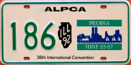 1992 ALPCA convention souvenir plate