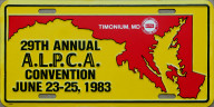 1983 ALPCA convention souvenir plate