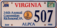 1988 ALPCA convention souvenir plate