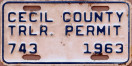 1963 Cecil County trailer permit